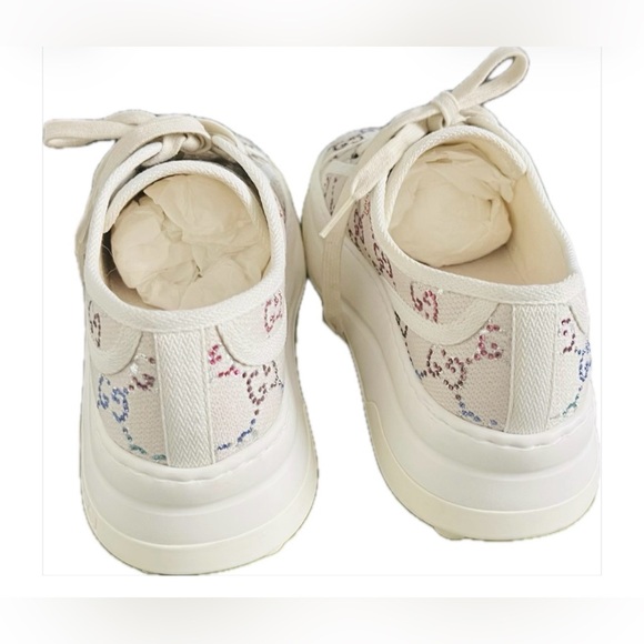 Gucci Garde Canvas GG Crystal Sneakers – Multicolor 1977| Size 39 (US 9) - Picture 5 of 9